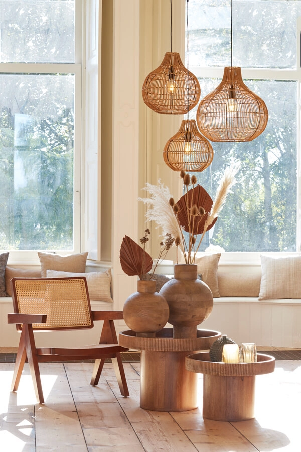 Hanglamp Pacino rotan Ø 30cm Light & Living 8717807614539
