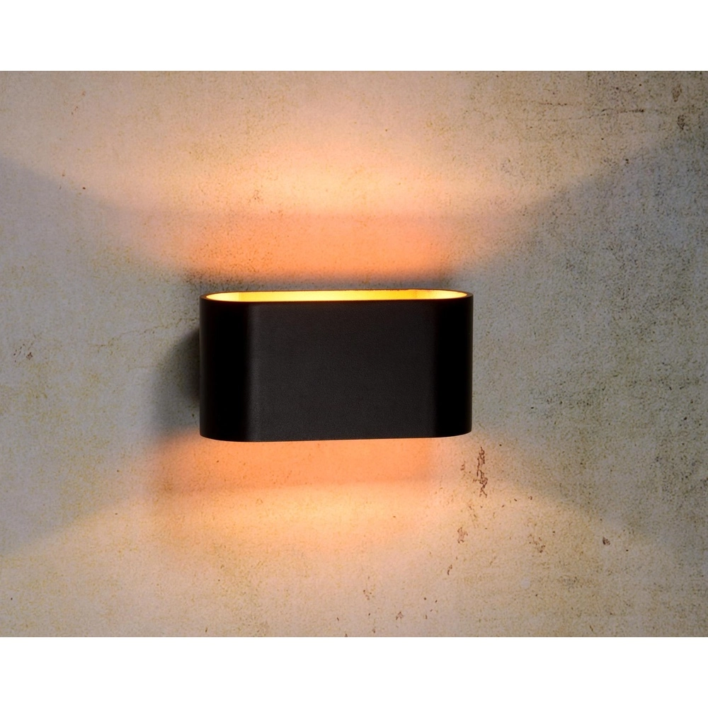 Wandlamp Xera 16cm zwart Lucide 5411212233684