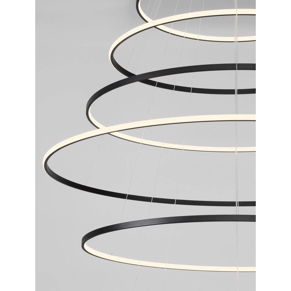 Design hanglamp Maelo zwart Ø 150cm Lyora 5212017479747