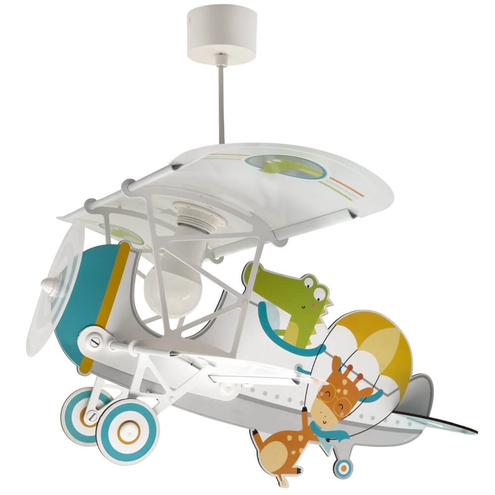 Kinder hanglamp Plane met krokodil