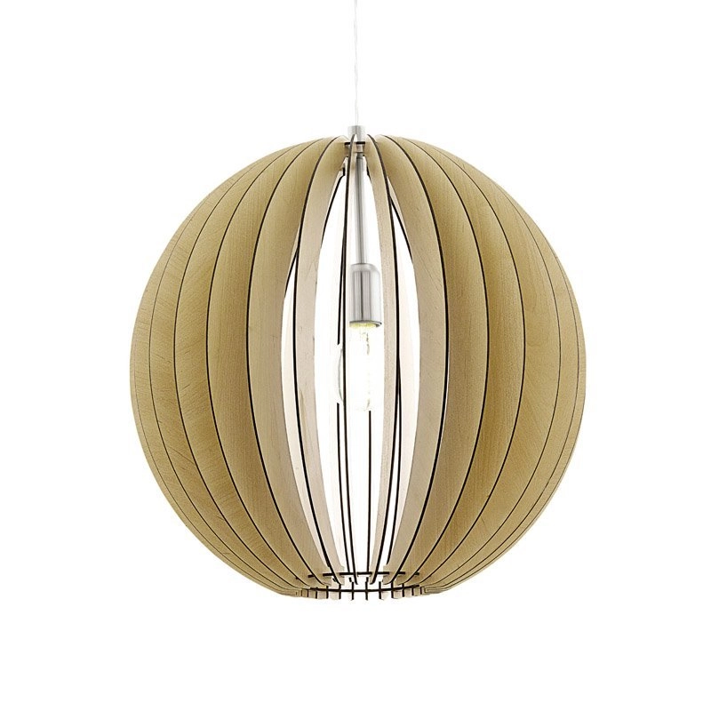 Hanglamp Cossano 50cm mapple hout