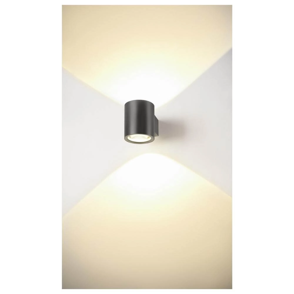 Opbouwspot Oculus antraciet up & down SLV 4024163297875