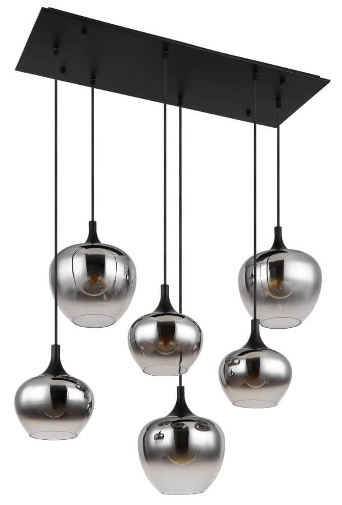 Rechte hanglamp Maxy 6-lichts Globo 9007371435401