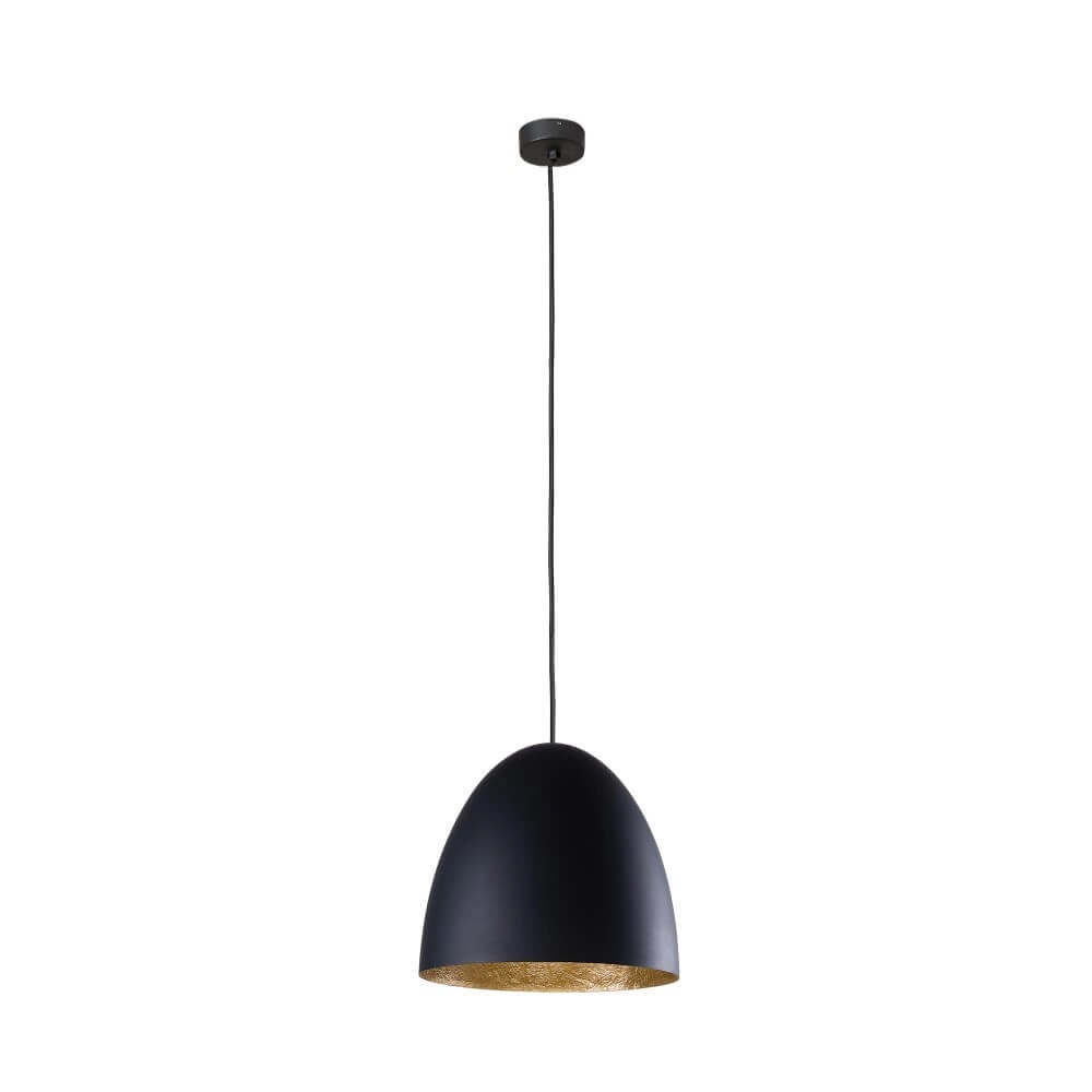 Zwarte hanglamp Egg M Ø 38cm Lyora 5903139902298