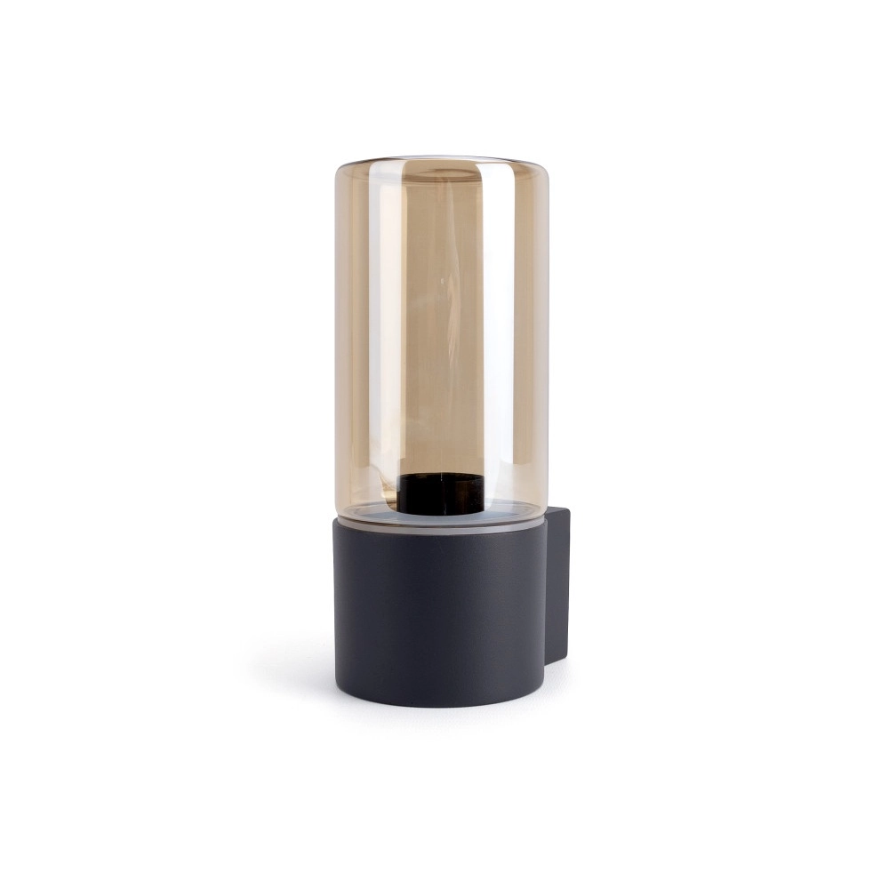 Cilinder muurlamp Winchester E27 - amber glas