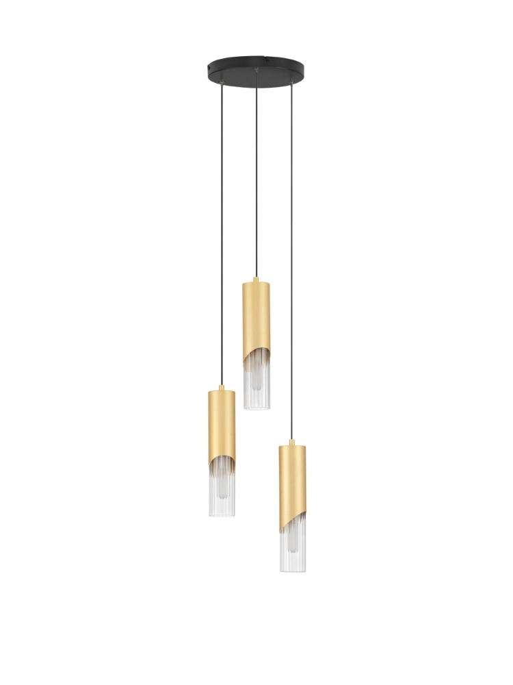 Design hanglamp Modesto Ø 25cm goud 3-lichts