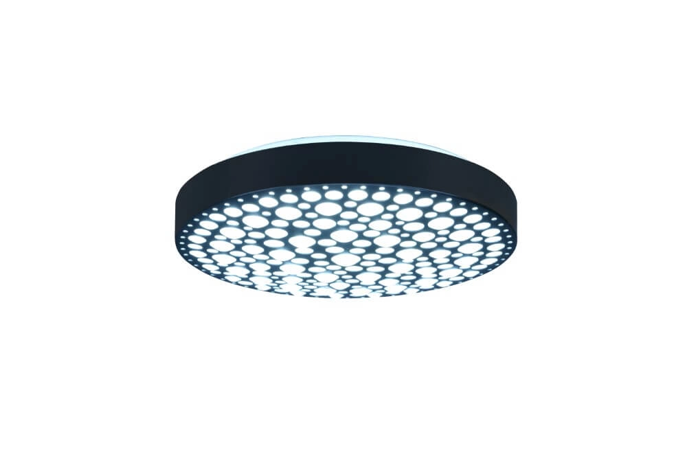 RGB led plafondlamp Chizu Ø 40cm - zwart Trio 4017807538328