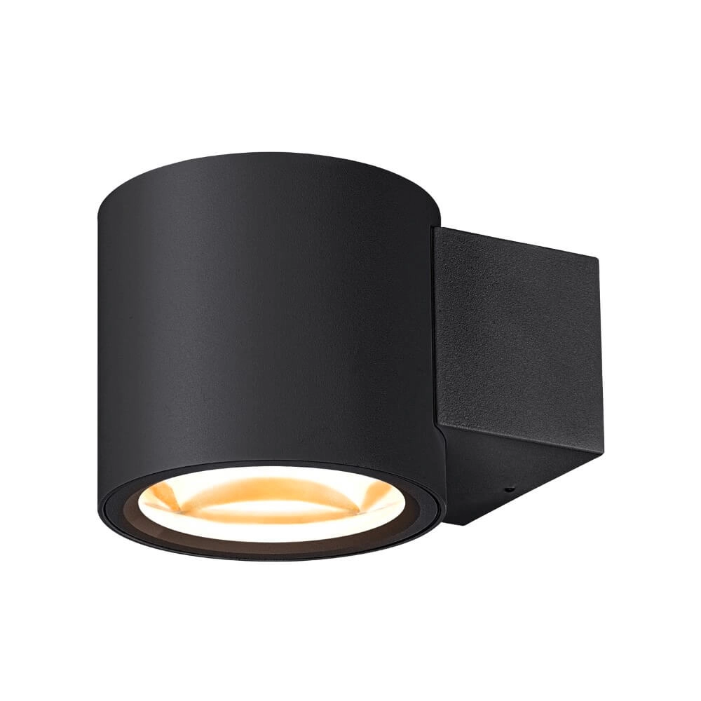 Dim-to-warm muurspot Oculus zwart SLV 4024163263863