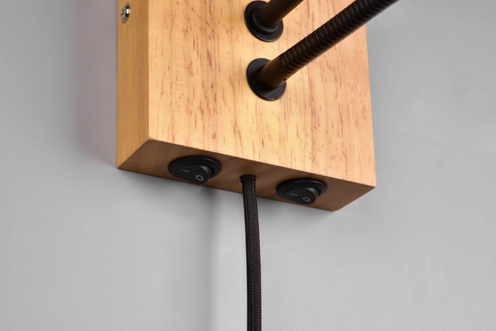 Landelijke wandlamp Nilam ronde kap Trio 4017807567960