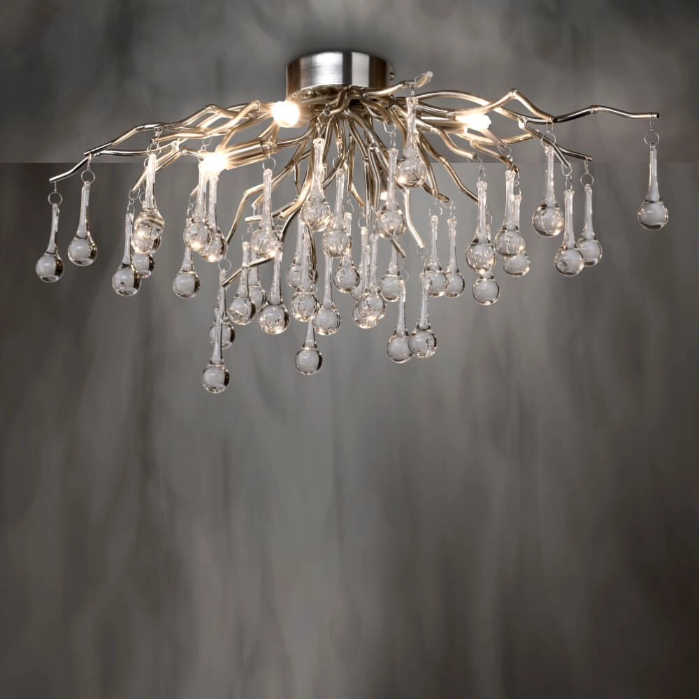 Kroonluchter Icicle metaal 60cm Paul Neuhaus 4012248352076
