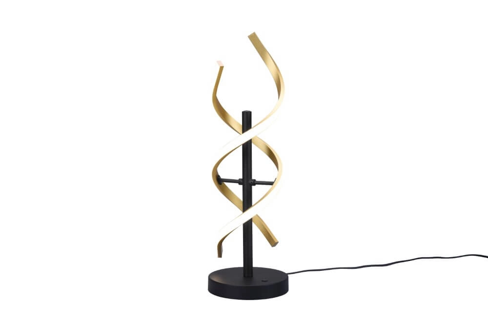 Design vloerlamp Sequence zwart met goud