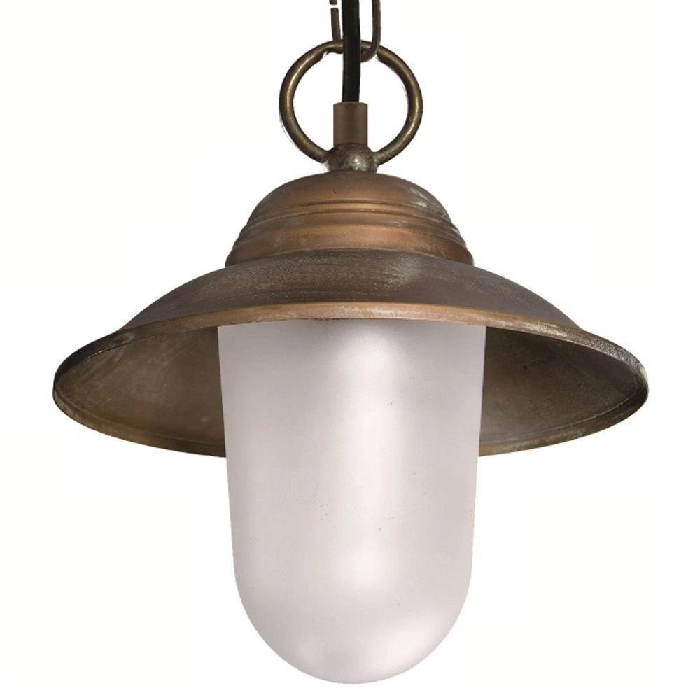 Veranda hanglamp Maritime landelijk 22cm koperbruin Franssen 8021035005701