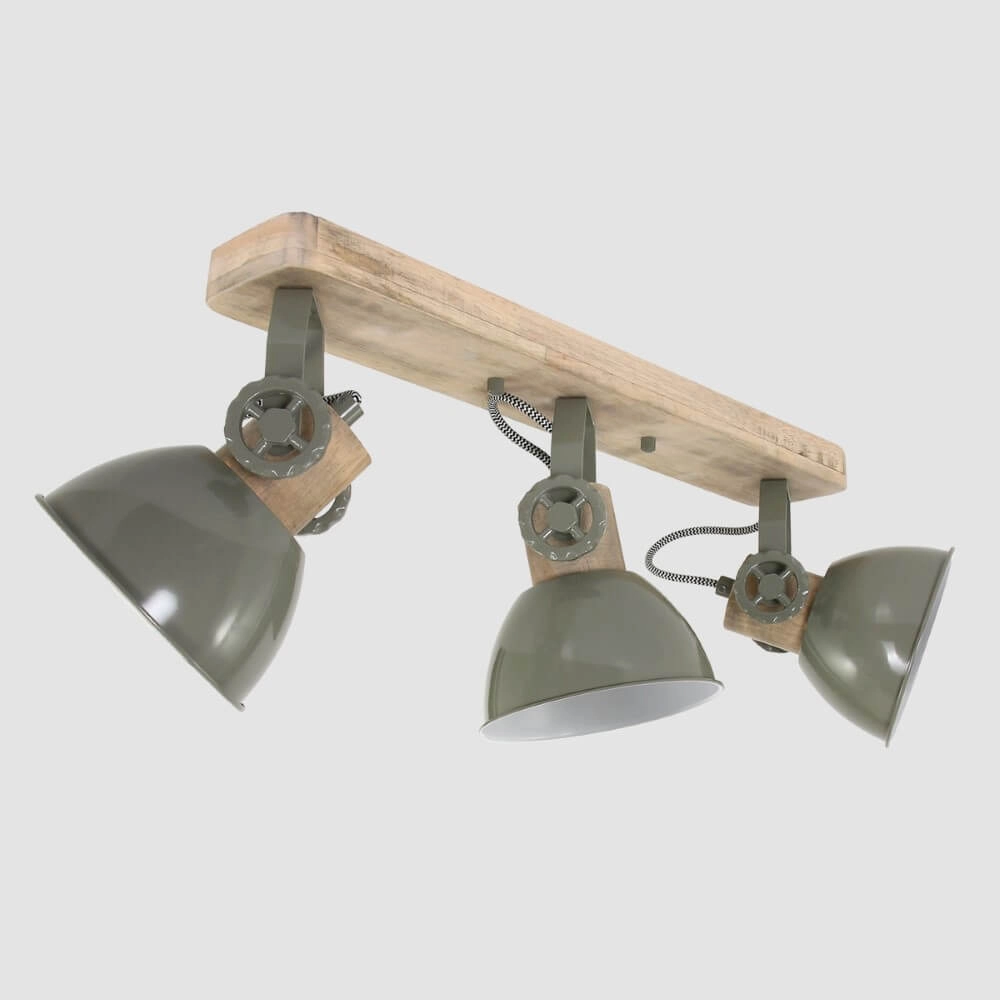 Industriële plafondspot Gearwood 3-lichts Steinhauer 8712746127867