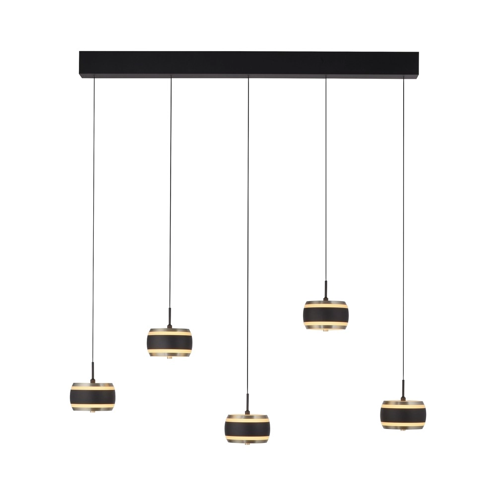 5L eettafel hanglamp Pure Falling Rings black pearl Paul Neuhaus 4012248396575
