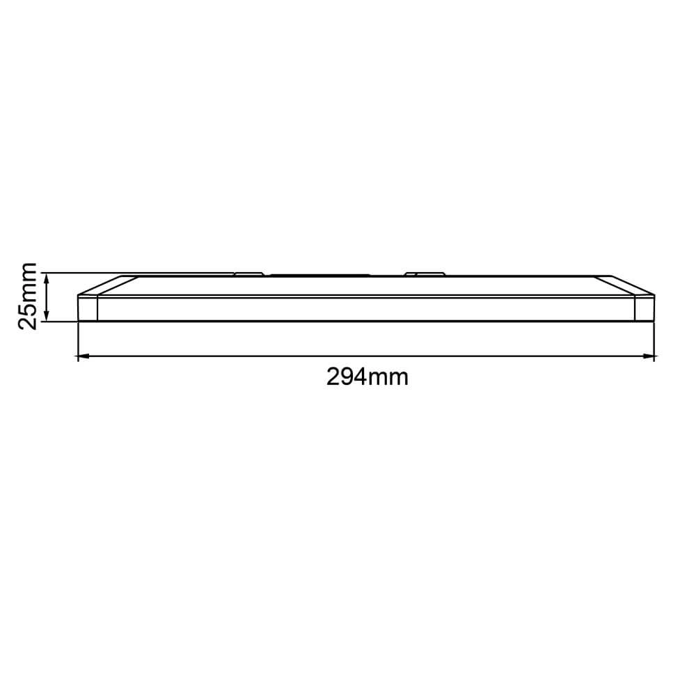 Plafondlamp Sorell 29,5 x 29,5cm wit Brilliant 4004353413704