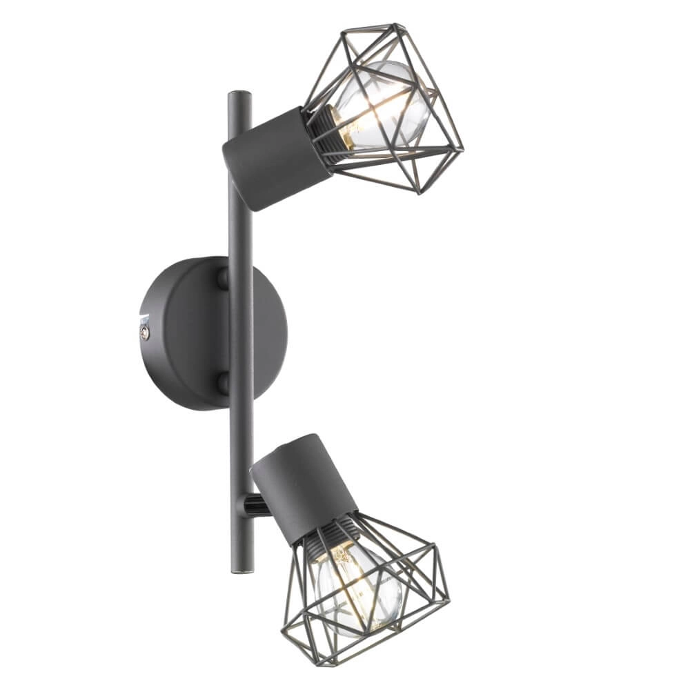 Trendy plafondspot Ran 2-lichts