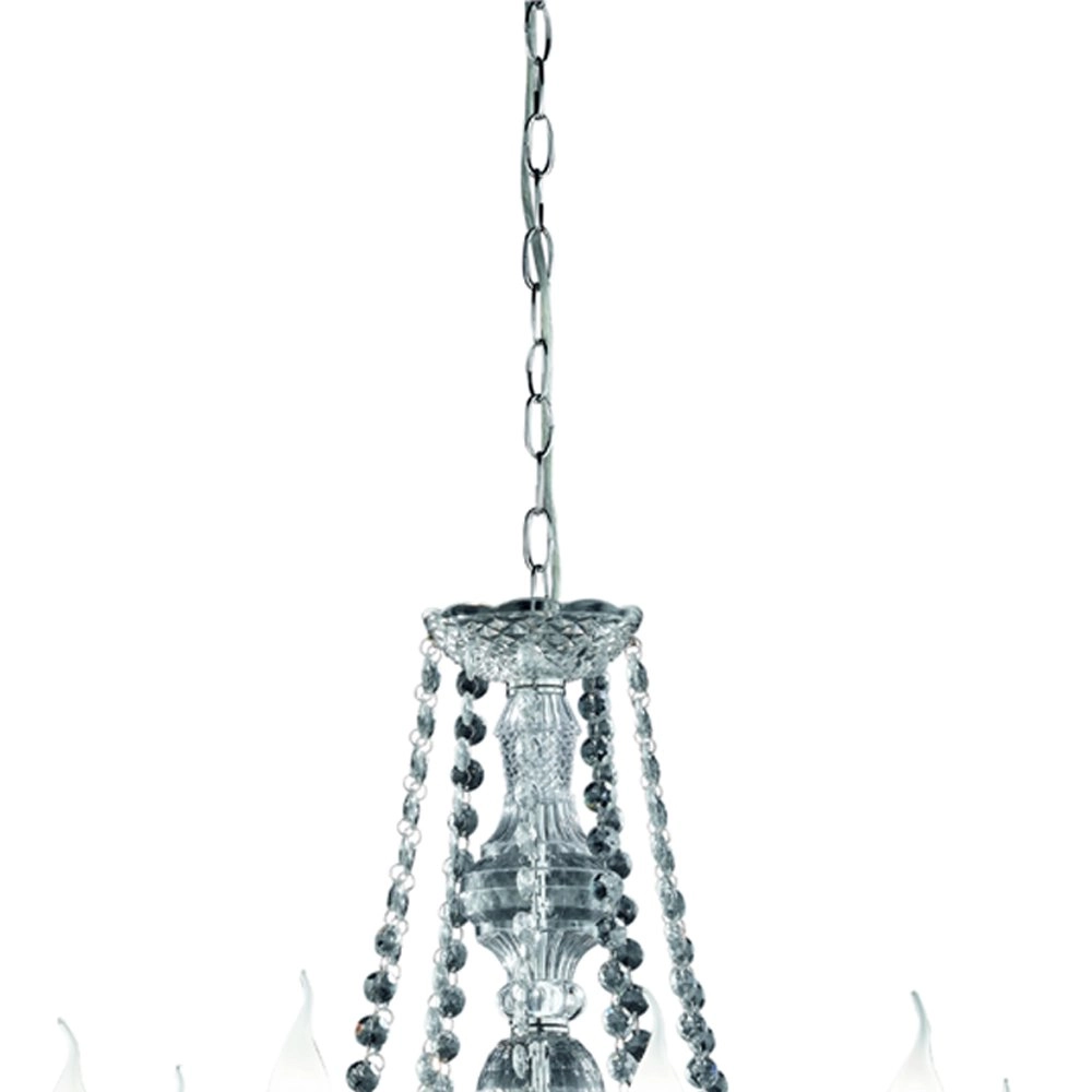 Lamp Luster Crystal 77cm 10-lichts met kristal Trio 4017807138825