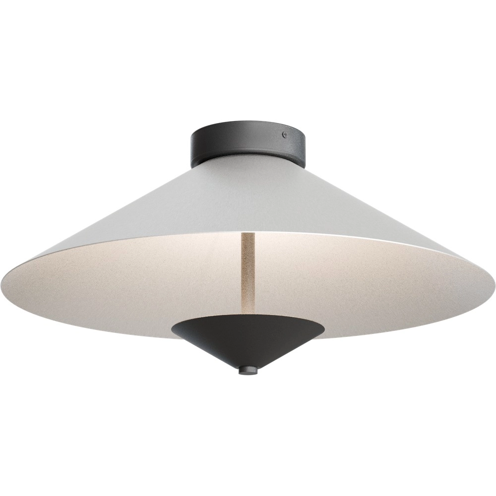 Plafondlamp Ceppo zwart met nikkel Ø 45cm
