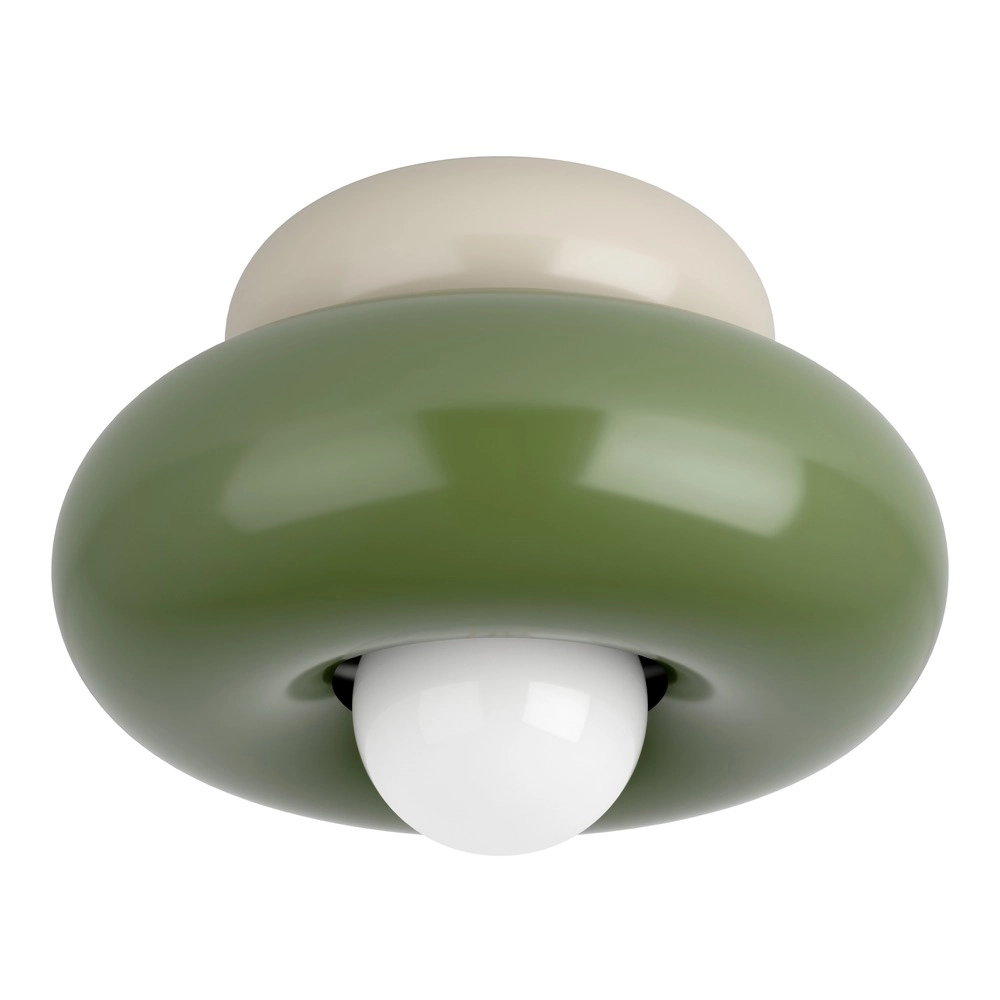 Design plafondlamp Torchiarolo zand bruin met groen Eglo 9008606405480