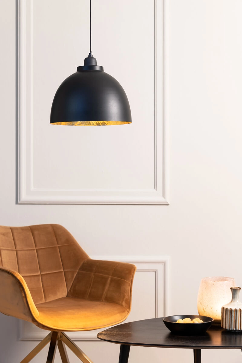 Landelijke hanglamp Kylie zwart Ø 30cm