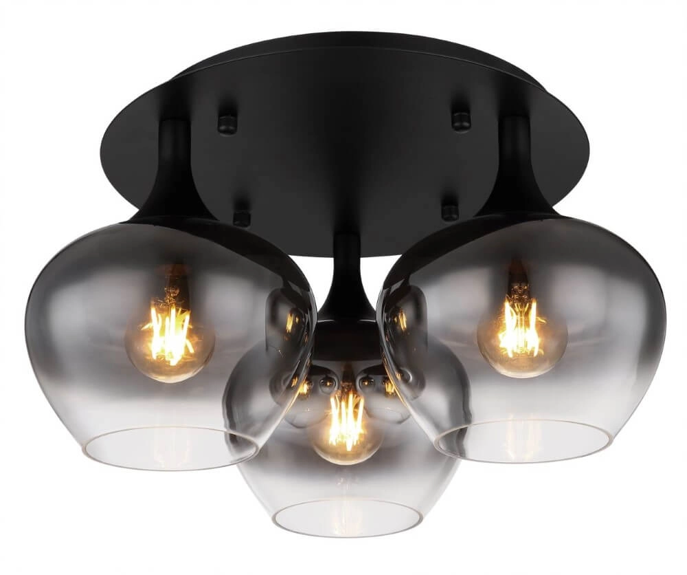 Design plafondlamp Maxy zwart 3-lichts