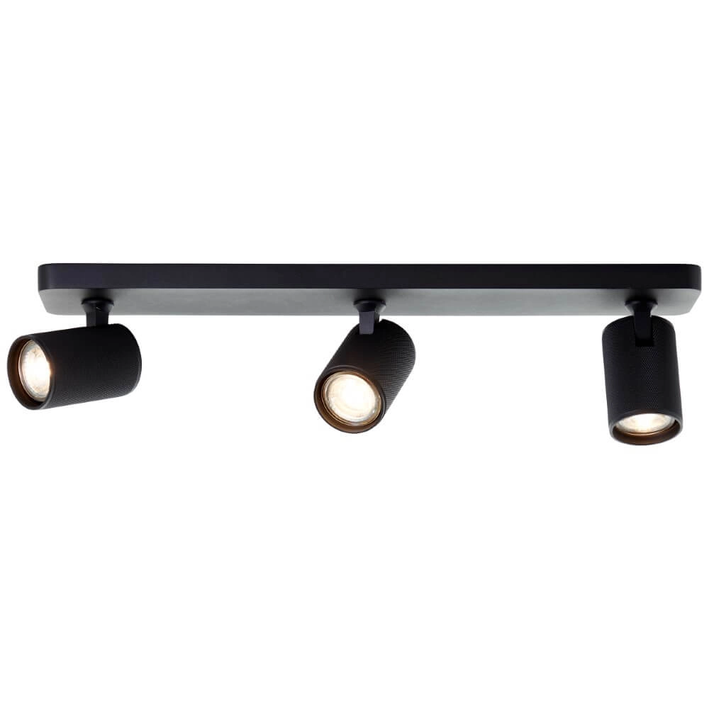 3-lichts opbouwspot Marty zwart Brilliant 4004353424403