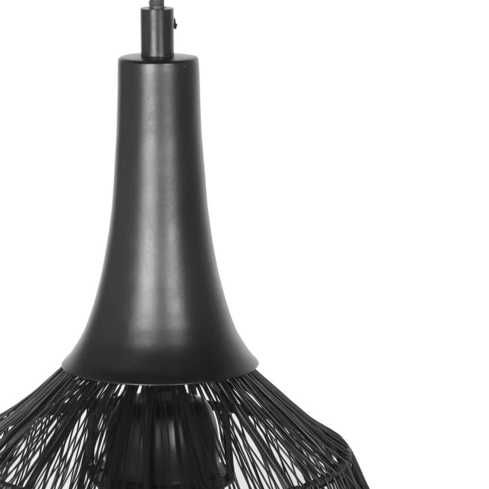 Ronde hanglamp Soraya Ø 26cm - zwart Trio 4017807617474