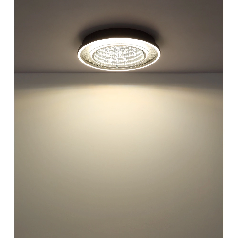 Zwarte plafondlamp Mirrora Ø 40cm Globo 9007371566853