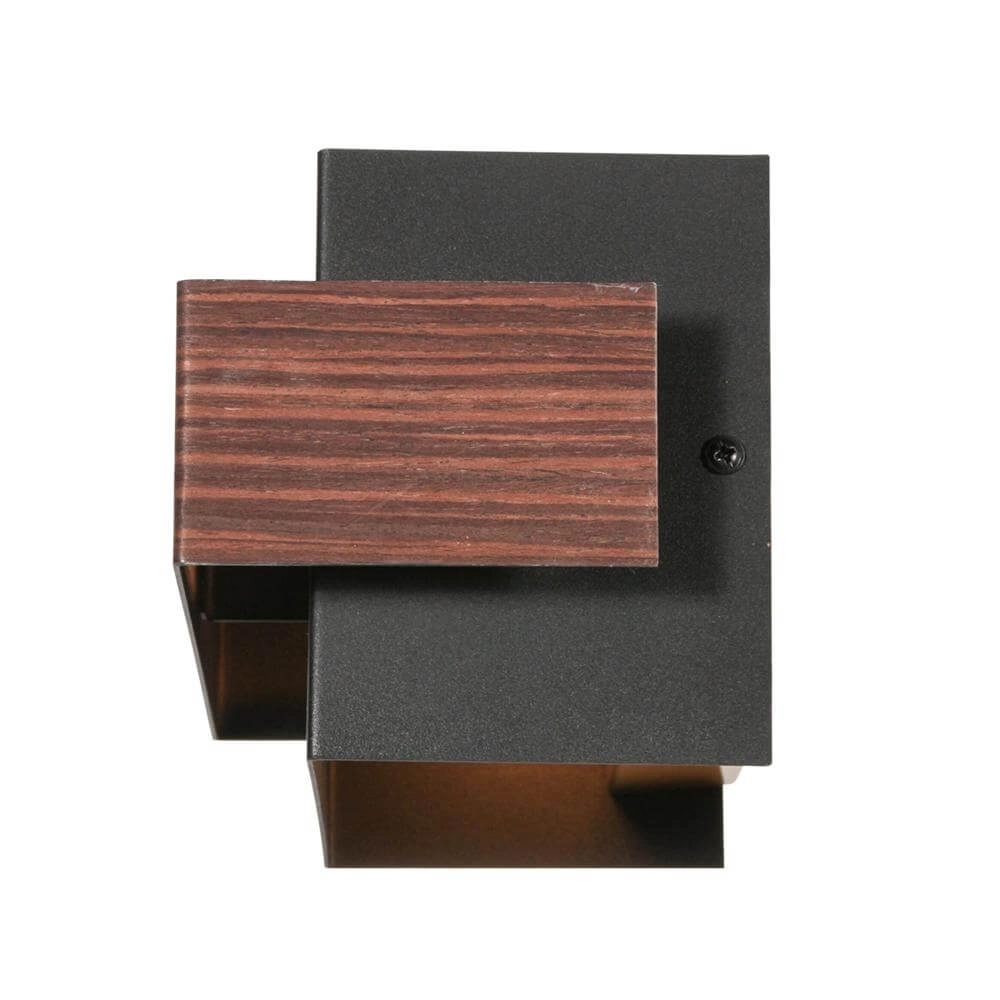 Wandlamp Muro zwart met hout M Steinhauer 8712746177756