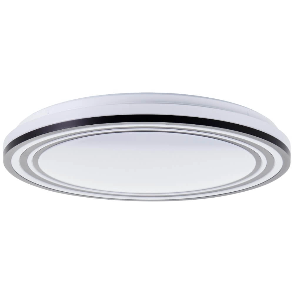 Zwart witte plafondlamp Kobana Ø 49cm Brilliant 4004353426544