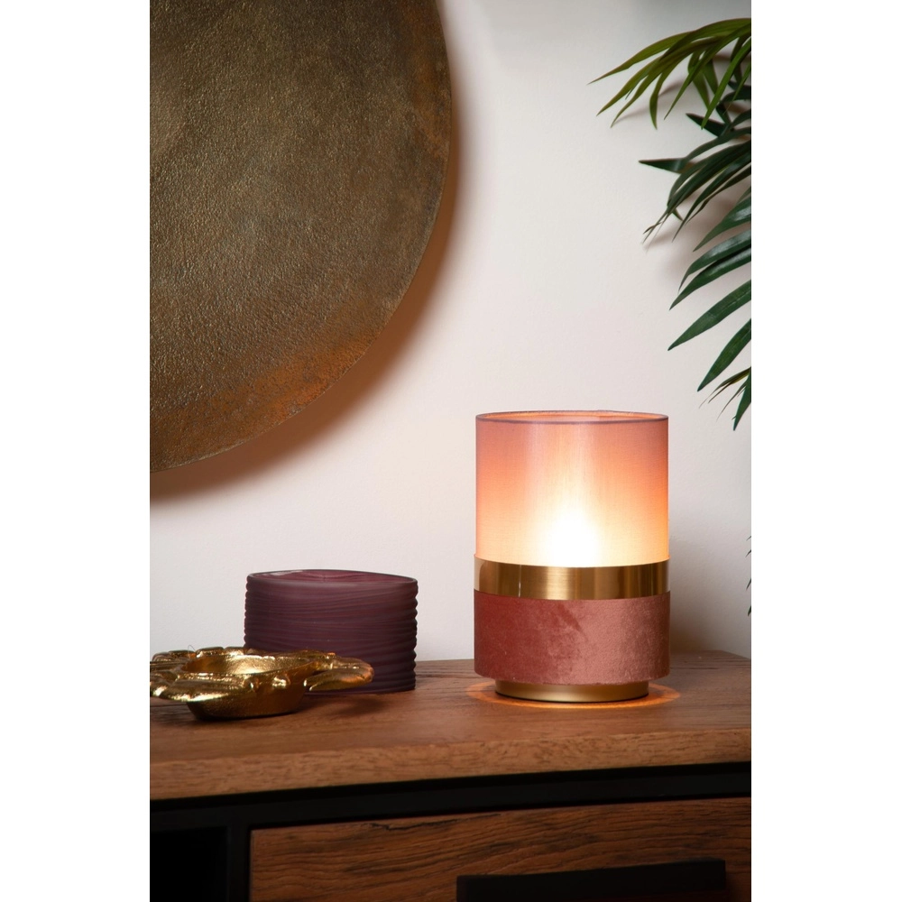 Design tafellamp Extravaganza Tusse roze Ø 15cm Lucide 5411212105554