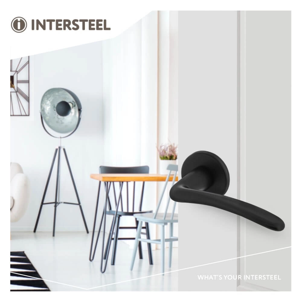 Deurklink Zaia zwart Intersteel 8714186550892