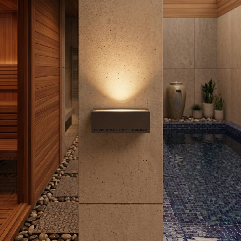 Grijze wandlamp Fungo design