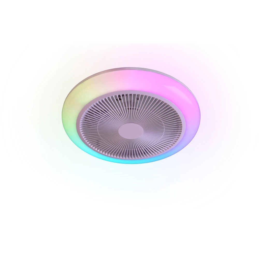 Design ventilator Holmsund wit Ø 46cm met RGB functie Trio 4017807688665