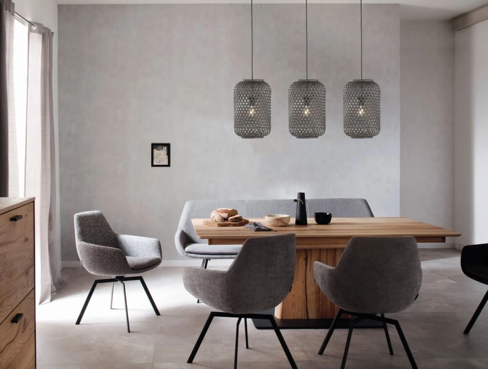 Rotan hanglamp Calla zwart Fischer & Honsel 4052231600081
