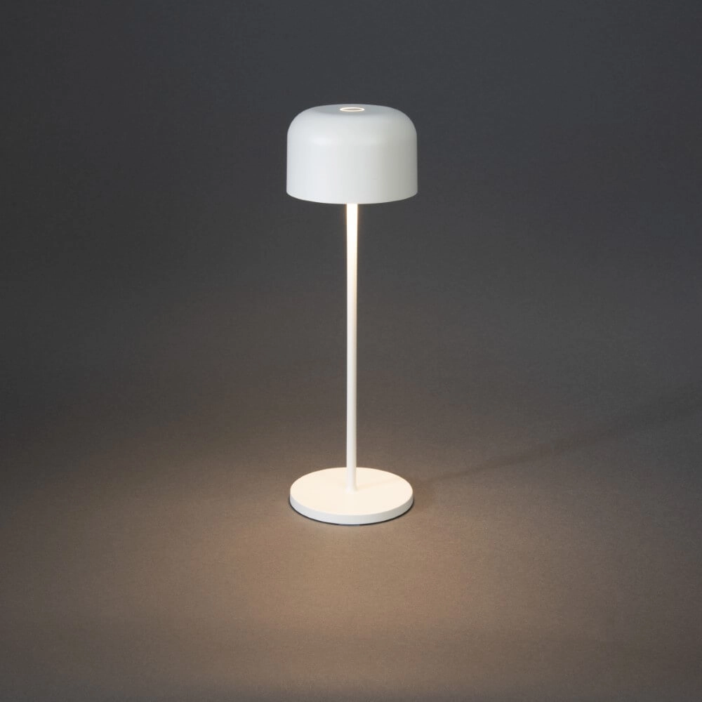 Witte tafellamp Lille oplaadbaar KonstSmide 7318307834253