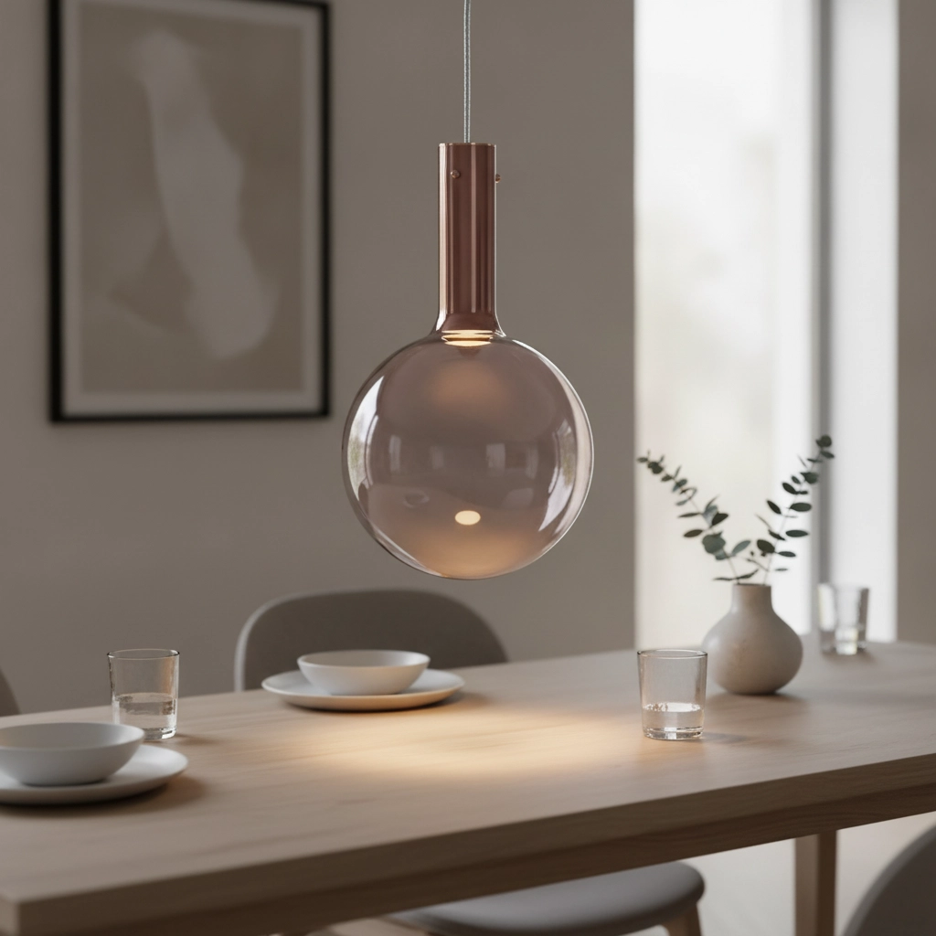 Hanglamp Nostos bruin glas