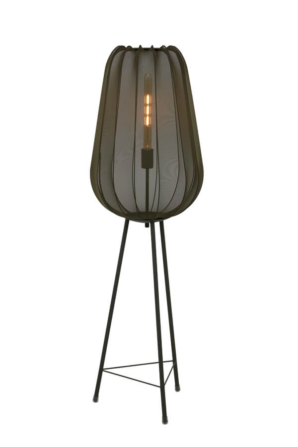Bohemian vloerlamp Plumeria groen Ø 42cm Light & Living 8717807651312