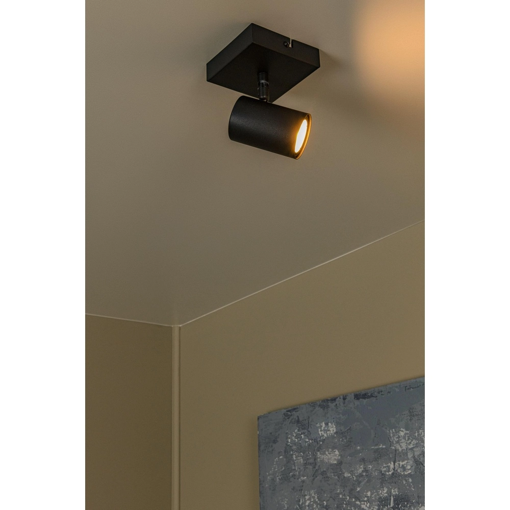 Plafondlamp Amigo enkel zwart Lucide 5411212531001