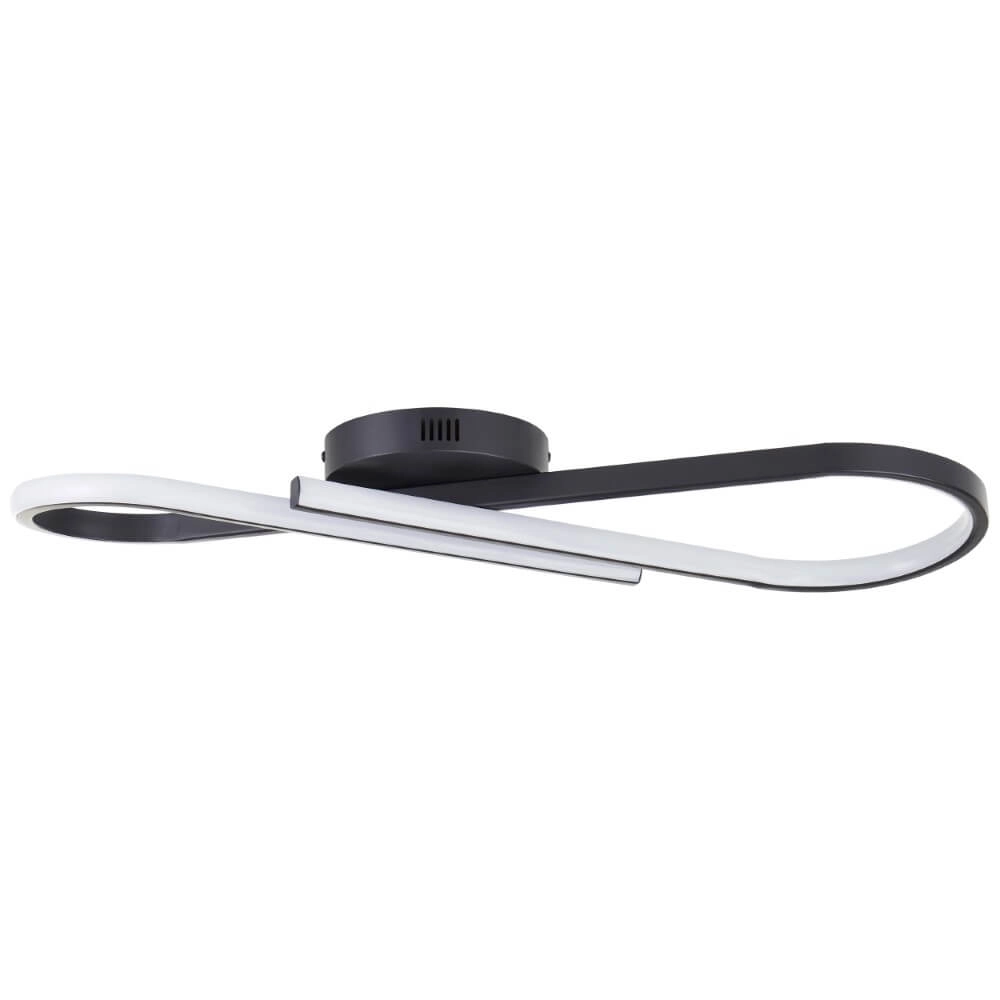 Zwarte plafondlamp Hinton zwart Brilliant 4004353442100
