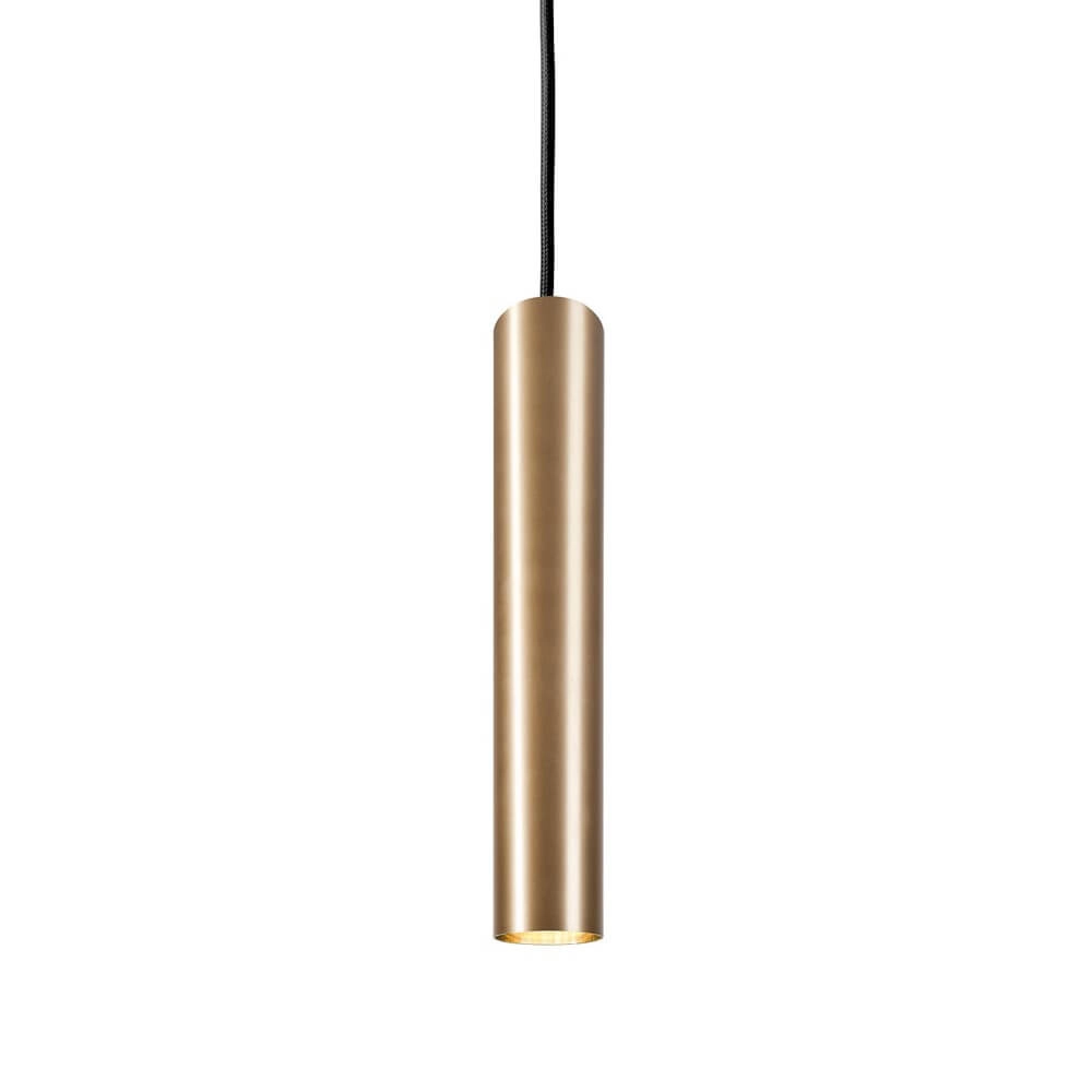 Strakke hanglamp Eye zwart/goud
