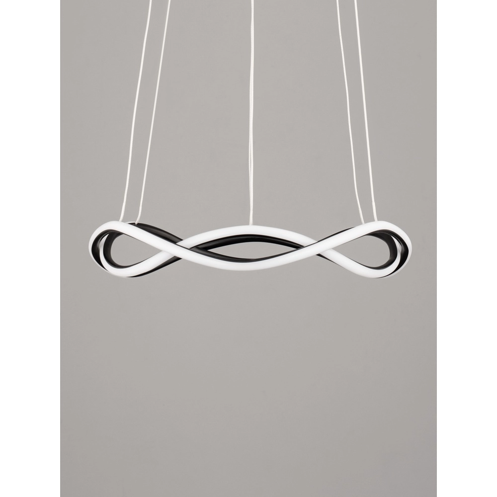 Design hanglamp Jinal zwart Ø 45cm Lyora 5212017438720