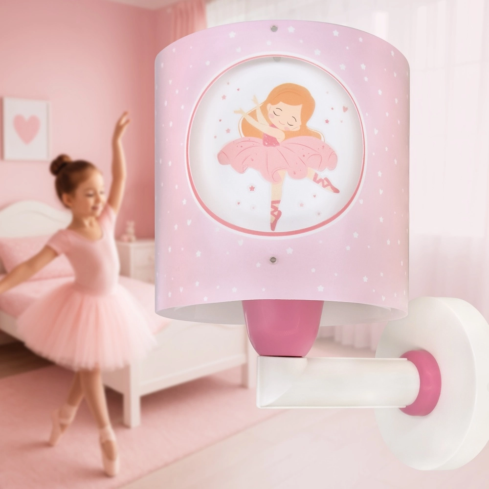 Wandlamp Princess Dance roze glow in the dark Dalber 8420406609195