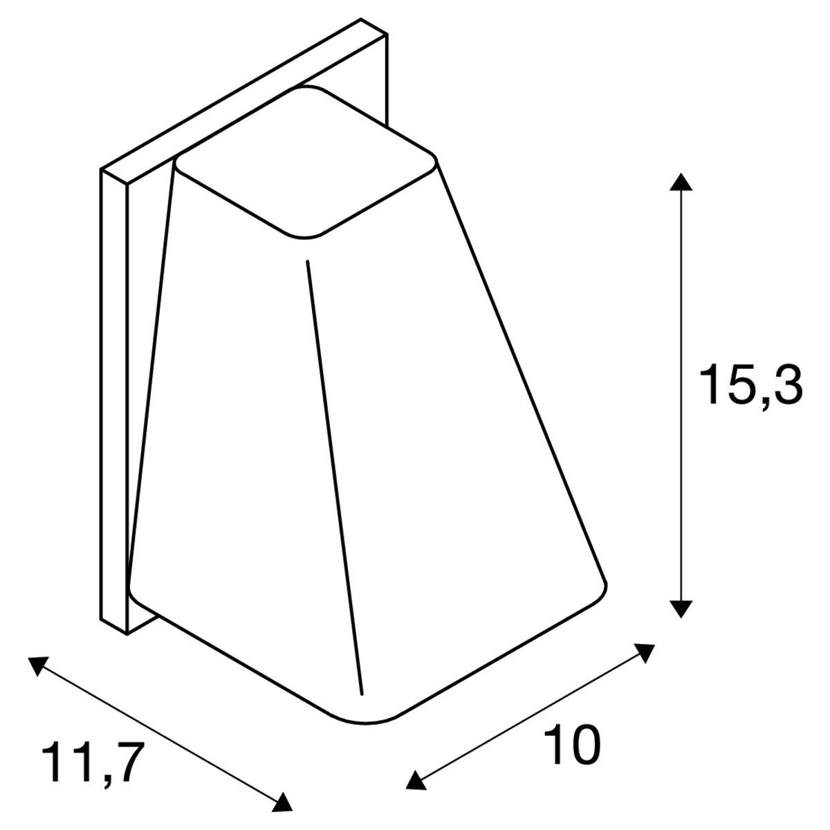 Muurspot Wallyx GU10 voor buiten SLV 4024163113304