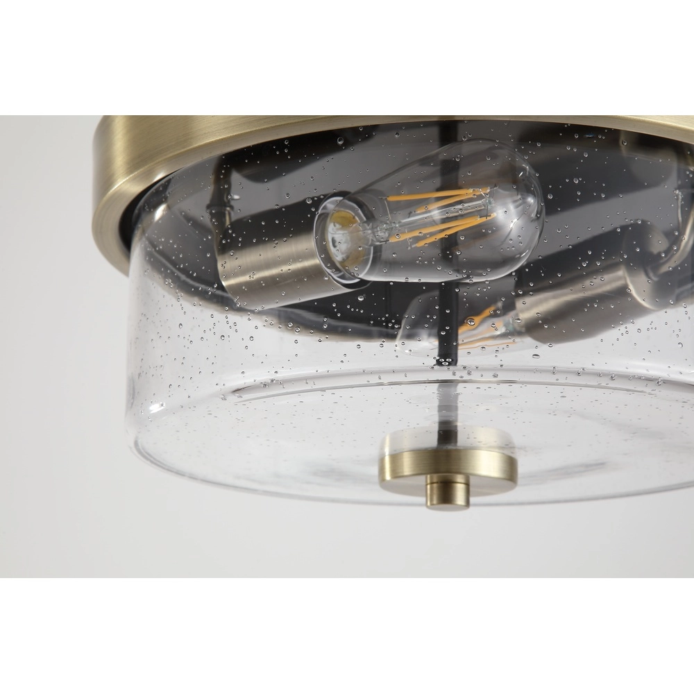 Plafondlamp Preston antiek messing Searchlight 5053423304892