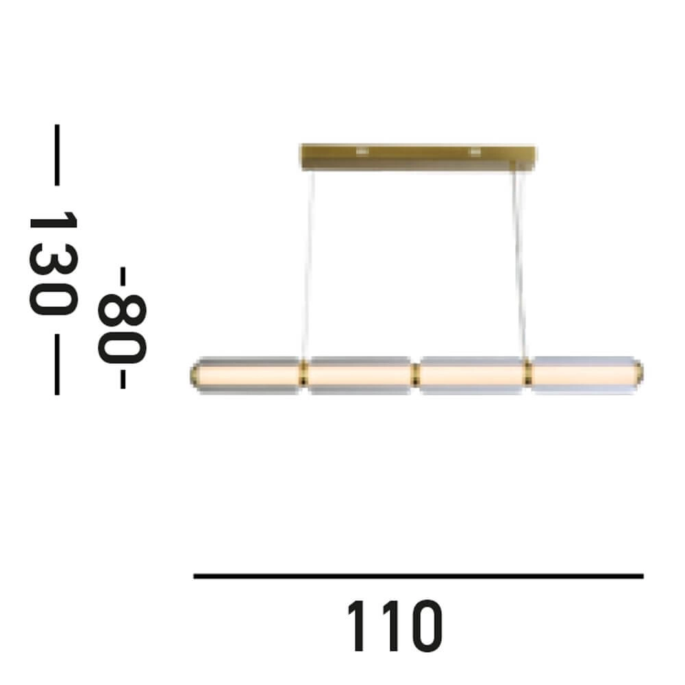 Moderne hanglamp Mod messing Searchlight 5053423271101