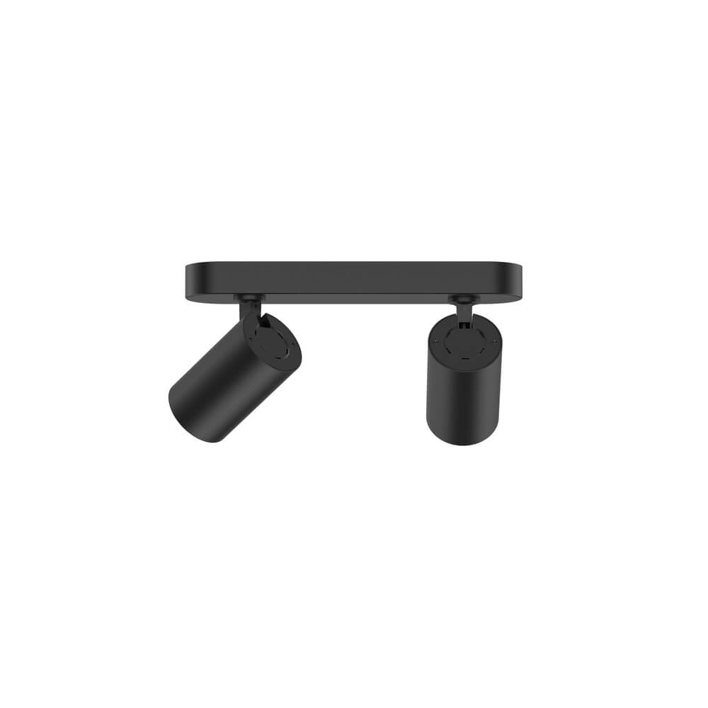 Led opbouwspot Tevo dubbel - zwart - 2700K Lyora 4255805302392