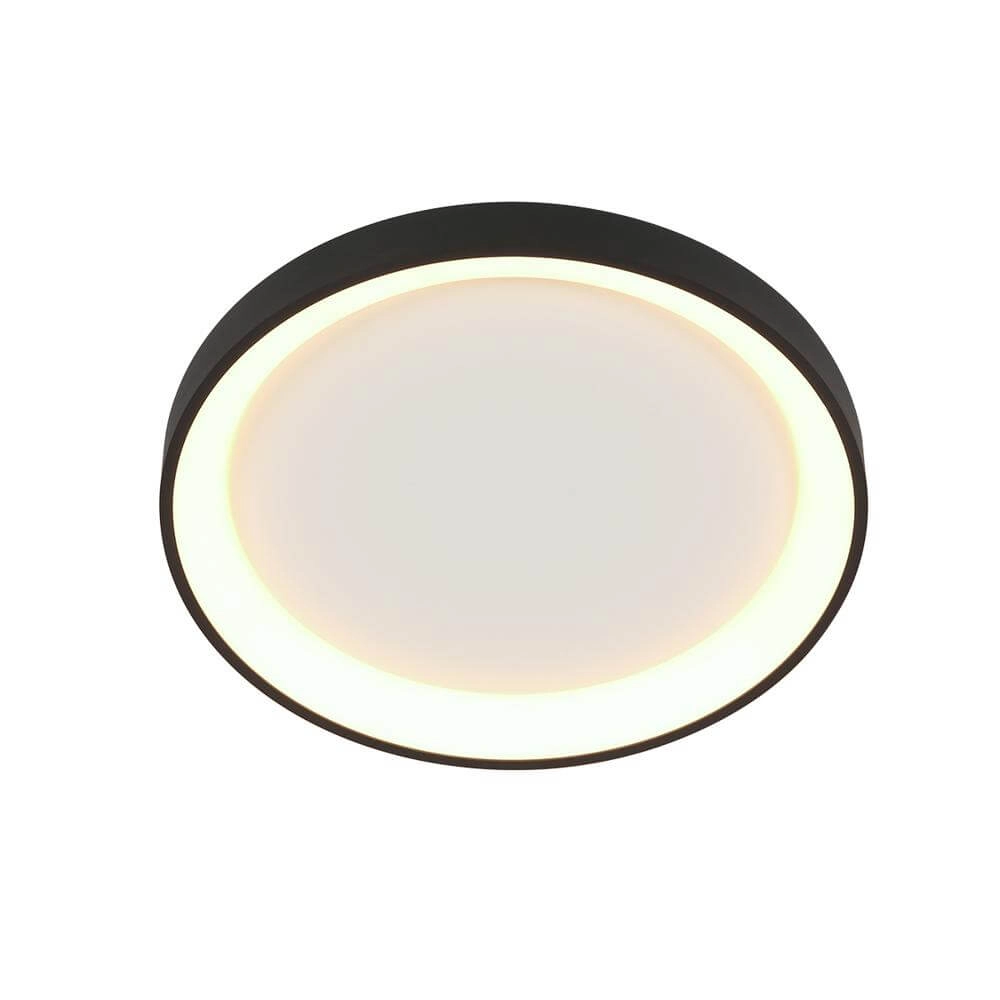 Plafondlamp Ringlede design zwart Ø 28cm Steinhauer 8712746171938