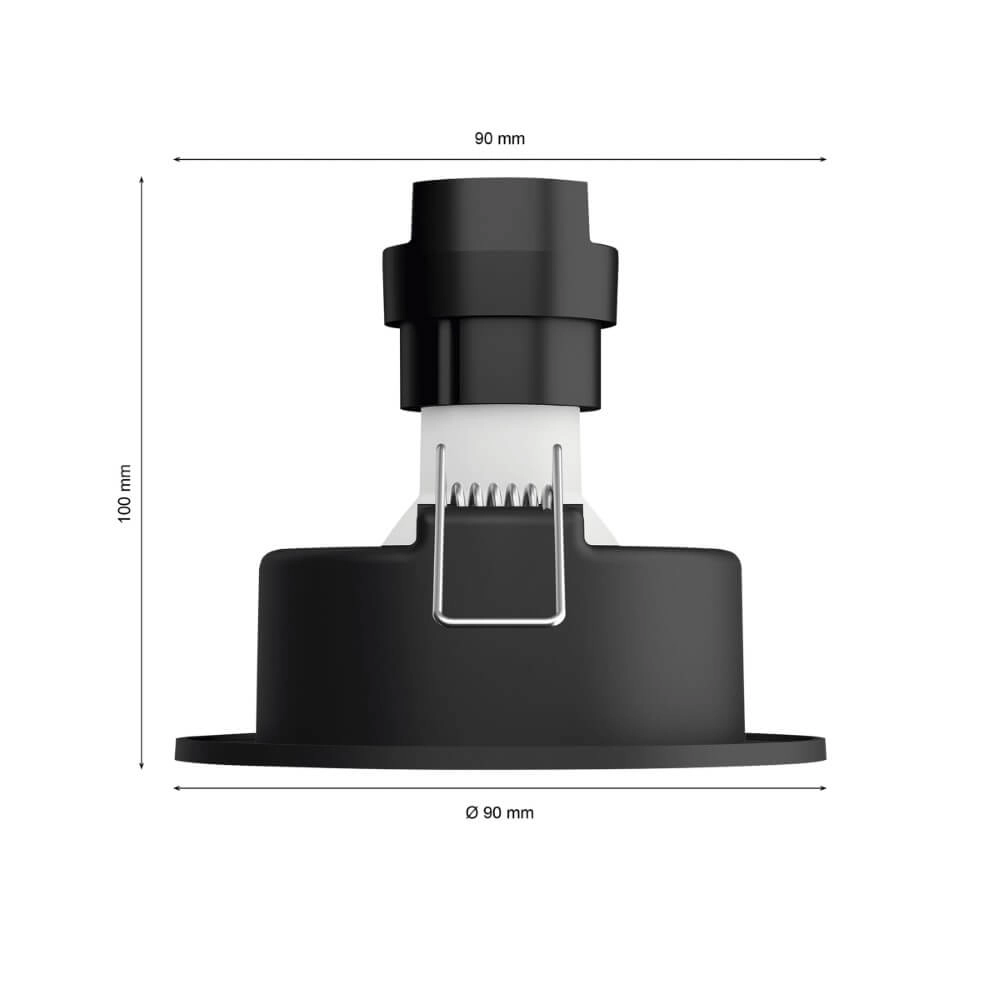 Inbouwspot Hue Centura - White and Color set van 3 zwart Philips 8720169318977