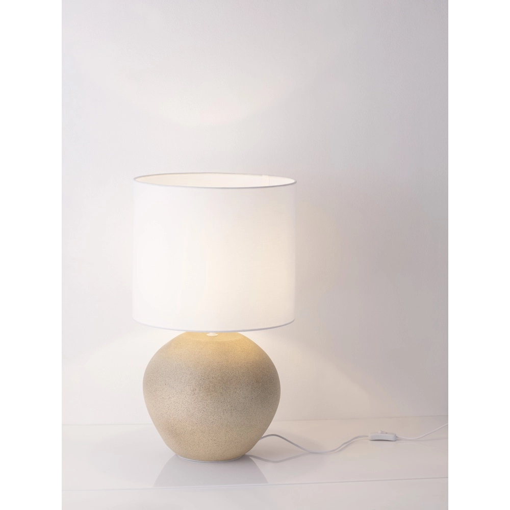 Tafellamp Mizu crème met witte kap